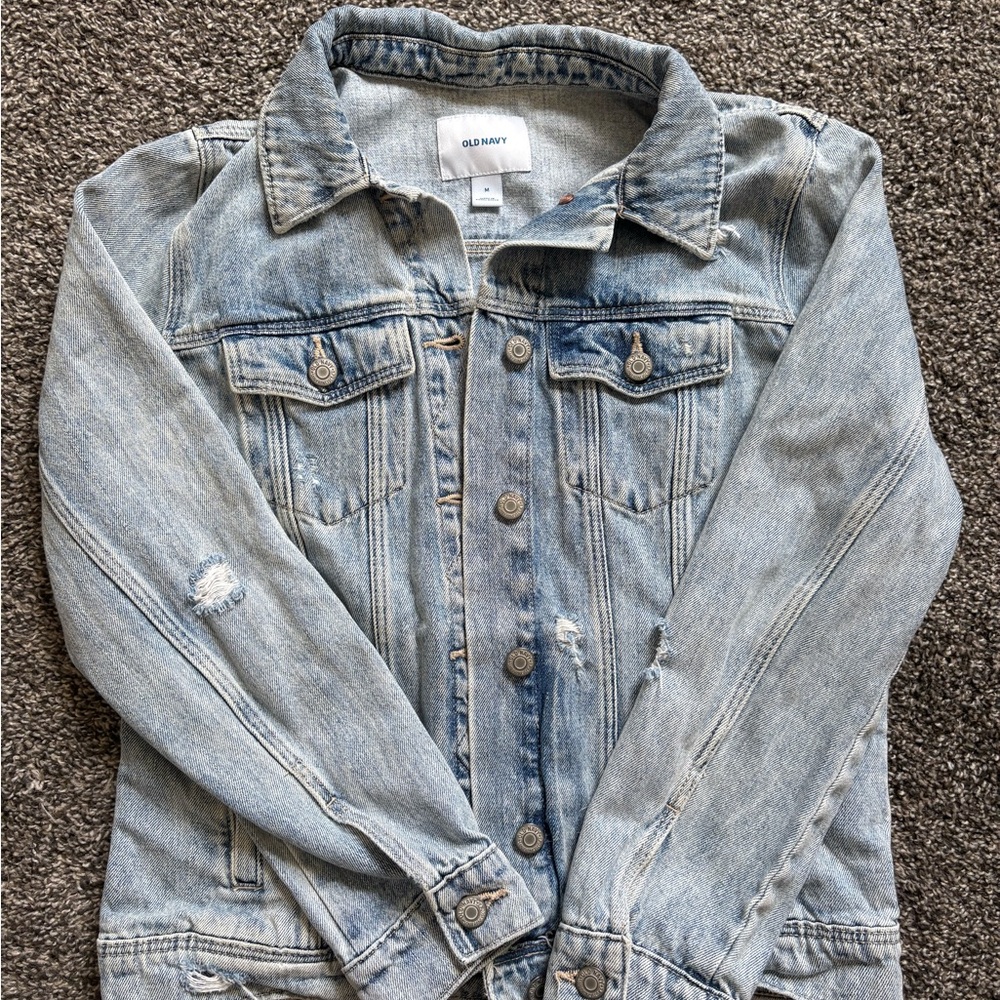 Denim Jacket With Wisconsin Patch - image 3